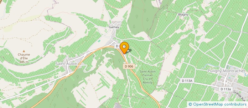 localisation de l'entreprise GFA LES GRANDS TERROIRS à SAINT-AUBIN