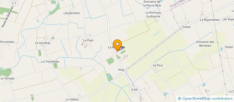 localisation de l'entreprise GFA LES GREES D EN HAUT  GUIPRY-MESSAC