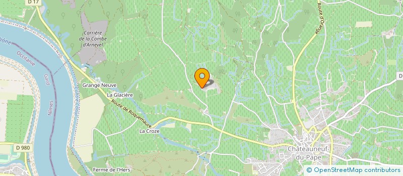 localisation de l'entreprise GFA  LES HAUTS DE LA GARDINE  CHATEAUNEUF-DU-PAPE