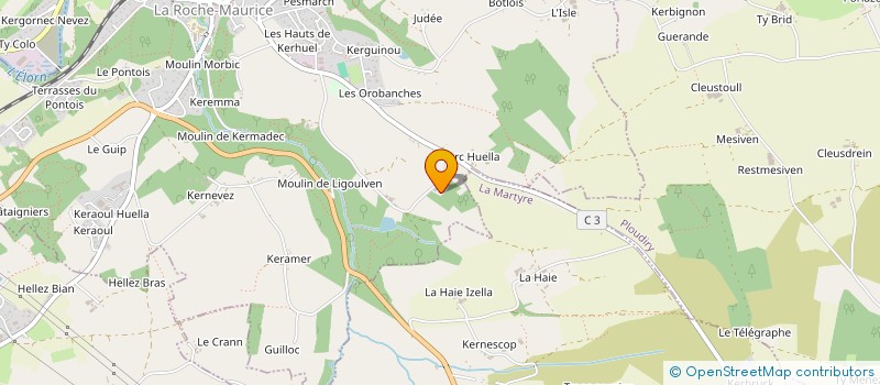 localisation de l'entreprise GFA LES HAUTS PLATEAUX  LA ROCHE-MAURICE