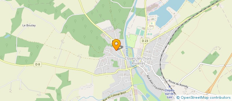 localisation de l'entreprise GFA LES HERASSIERES à CLOYES-LES-TROIS-RIVIERES