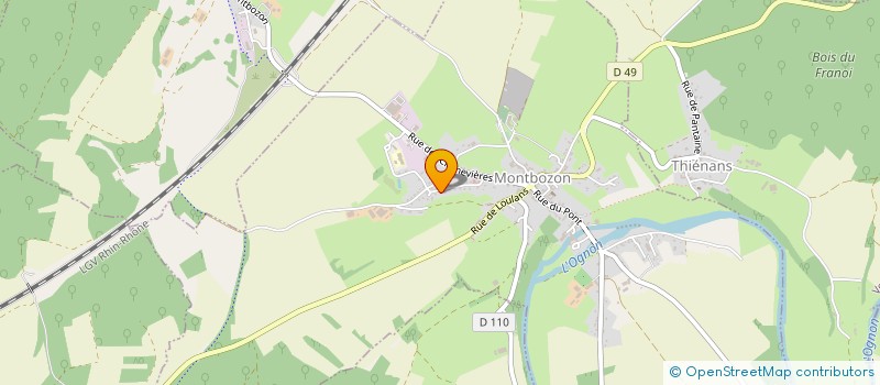 localisation de l'entreprise GFA LES HIRONDELLES  MONTBOZON