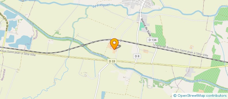 localisation de l'entreprise GFA LES HORTES  ALZONNE