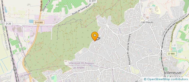 localisation de l'entreprise GFA LES JARDINS DE BEAUCHAMP  VILLENEUVE-LES-AVIGNON