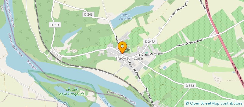 localisation de l'entreprise GFA LES LONGUES ECHINES à TRACY-SUR-LOIRE