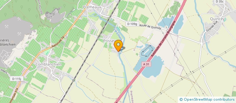localisation de l'entreprise GFA LES LONGUES TILLES  PREMEAUX-PRISSEY