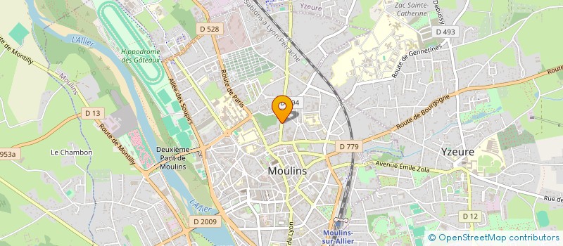 localisation de l'entreprise GFA LES MARDONS à MOULINS