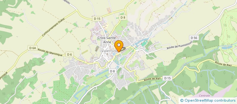 localisation de l'entreprise GFA LES MARGES JAUBERT à VALENSOLE