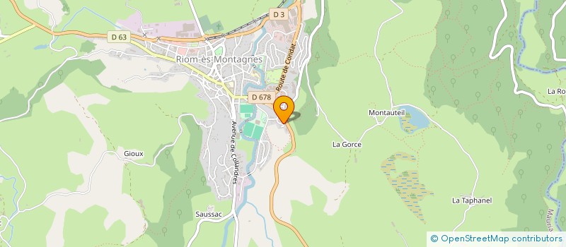localisation de l'entreprise GFA LES MIALLETS à RIOM-ES-MONTAGNES
