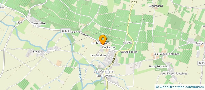 localisation de l'entreprise GFA LES MOUSSEAUX  DOUE-EN-ANJOU