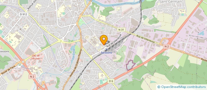 localisation de l'entreprise GFA LES MURGERS à SOISSONS