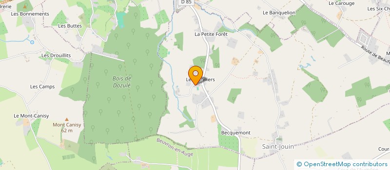 localisation de l'entreprise GFA LES PANNIERS  SAINT-JOUIN