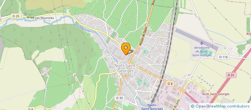 localisation de l'entreprise GFA LES PELSONES à NUITS-SAINT-GEORGES