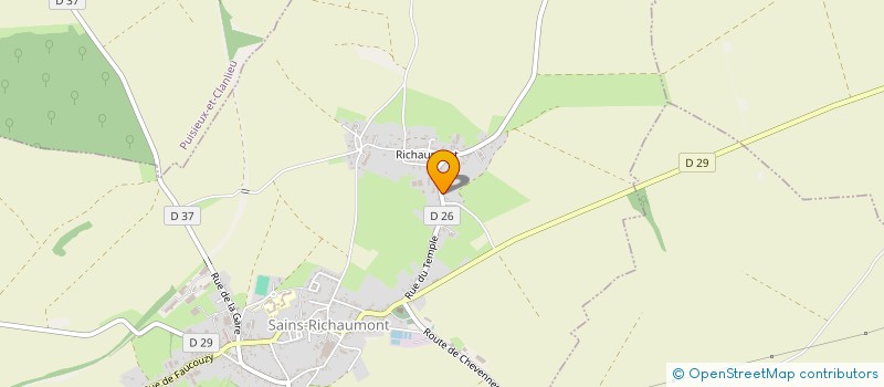 localisation de l'entreprise GFA LES PERONELLES  SAINS-RICHAUMONT