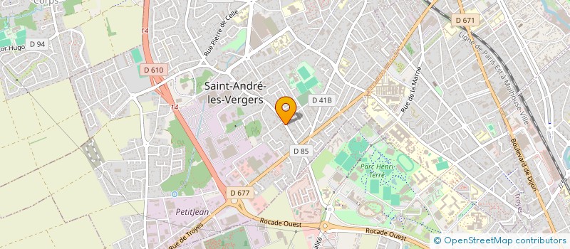 localisation de l'entreprise GFA LES PERRIERES  SAINT-ANDRE-LES-VERGERS