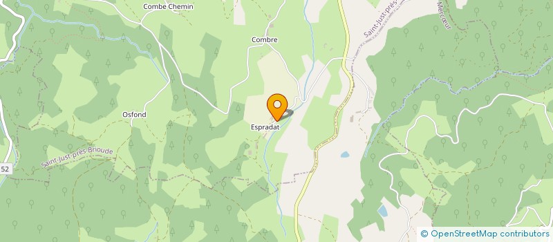 localisation de l'entreprise GFA LES PEUPLIERS  SAINT-JUST-PRES-BRIOUDE