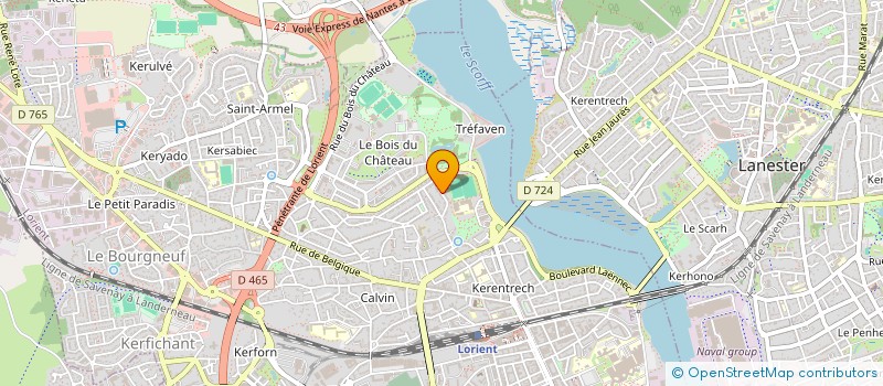 localisation de l'entreprise GFA LES PIERRES SAUVAGES  LORIENT