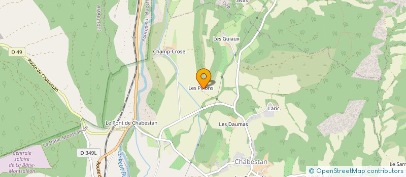 localisation de l'entreprise GFA LES PILLONS  CHABESTAN