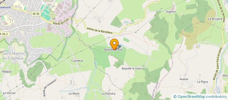 localisation de l'entreprise GFA LES PLANTATIONS  SAINT-PAUL-EN-JAREZ