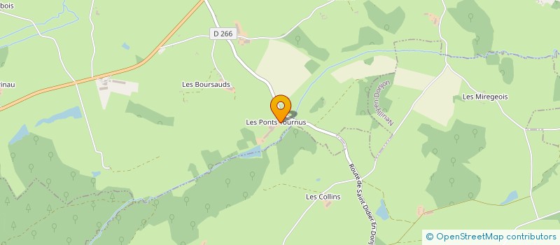 localisation de l'entreprise GFA LES PONTS TOURNUS  SAINT-DIDIER-EN-DONJON