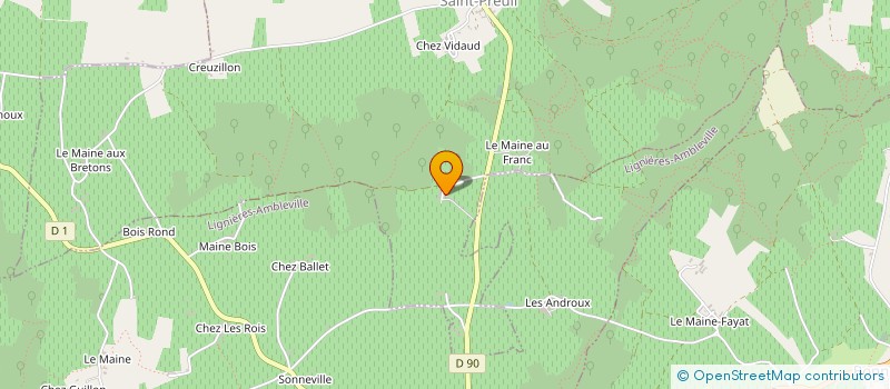 localisation de l'entreprise GFA LES POUGES à JARNAC