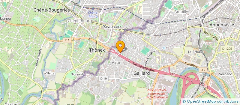 localisation de l'entreprise GFA LES PRACETTES à GAILLARD