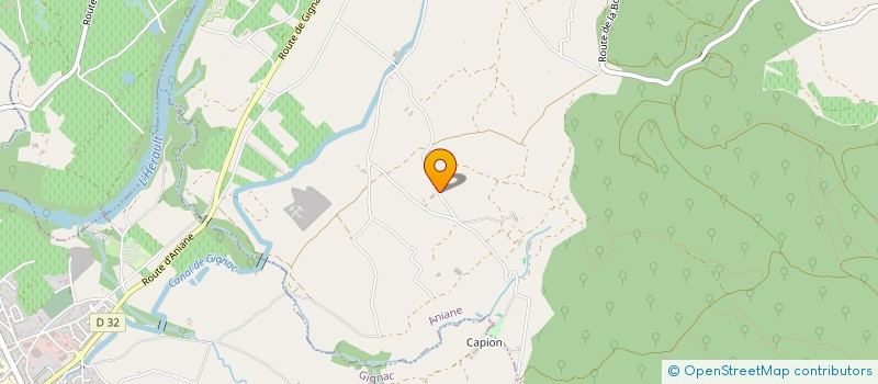 localisation de l'entreprise GFA LES PRADELS  ANIANE