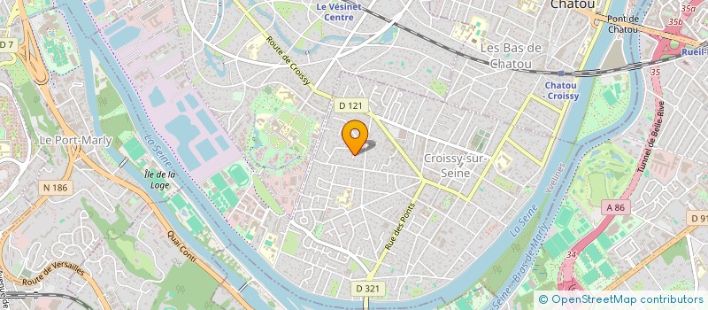 localisation de l'entreprise GFA LES QUATRE CHEMINEES  CROISSY-SUR-SEINE