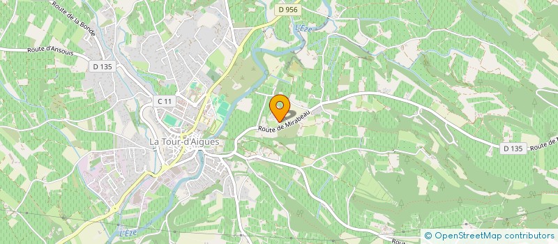 localisation de l'entreprise GFA LES RABASSIERES  LA TOUR-D'AIGUES