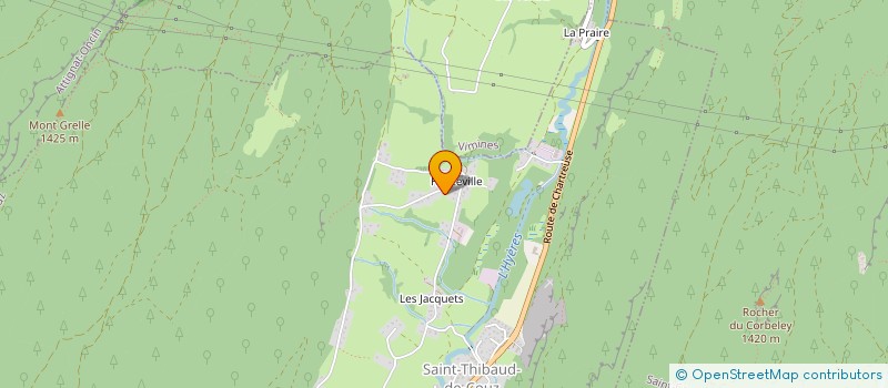 localisation de l'entreprise GFA LES RESINEUX à SAINT-THIBAUD-DE-COUZ