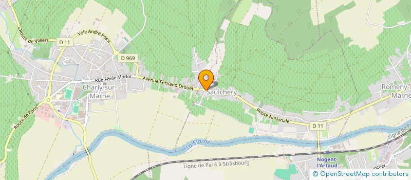 localisation de l'entreprise GFA LES REVILLONS  SAULCHERY