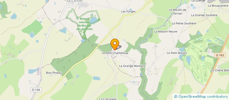 localisation de l'entreprise GFA LES RIGAUDIERES  SAINT-MARC-LA-LANDE