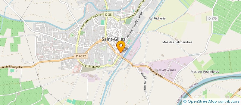 localisation de l'entreprise GFA LES RIZIERES à SAINT-GILLES