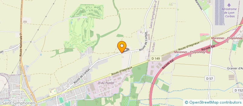 localisation de l'entreprise GFA LES ROMORETTES  SAINT-SYMPHORIEN-D'OZON