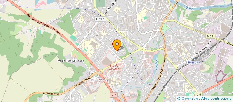 localisation de l'entreprise GFA LES RONDES  MERCIN-ET-VAUX