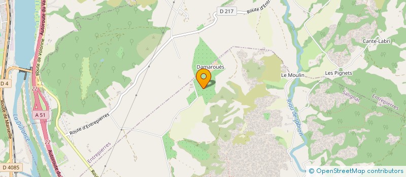 localisation de l'entreprise GFA LES SAUSSETTES  SALIGNAC