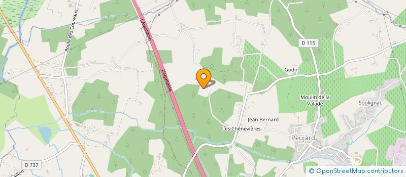 localisation de l'entreprise GFA LES SCABARIS  PEUJARD