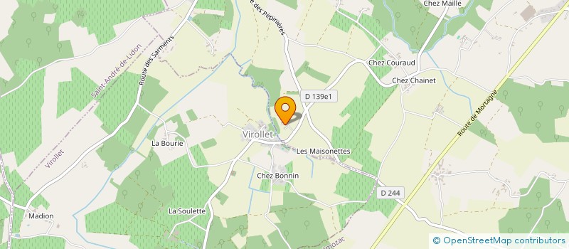 localisation de l'entreprise GFA LES SOTTERIE  MONTPELLIER-DE-MEDILLAN