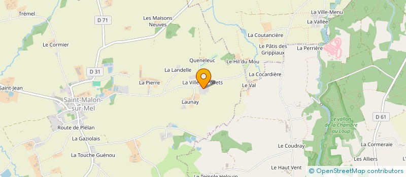 localisation de l'entreprise GFA LES TAMPLES à SAINT-MALON-SUR-MEL