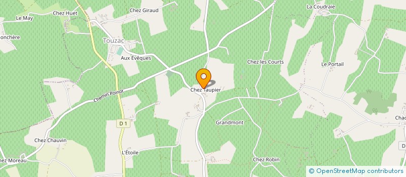 localisation de l'entreprise GFA LES TAUPIERS à BELLEVIGNE