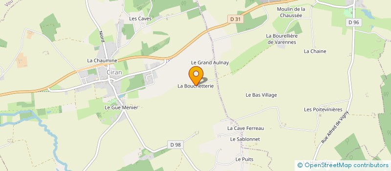 localisation de l'entreprise GFA LES TERRES DRUES  CIRAN