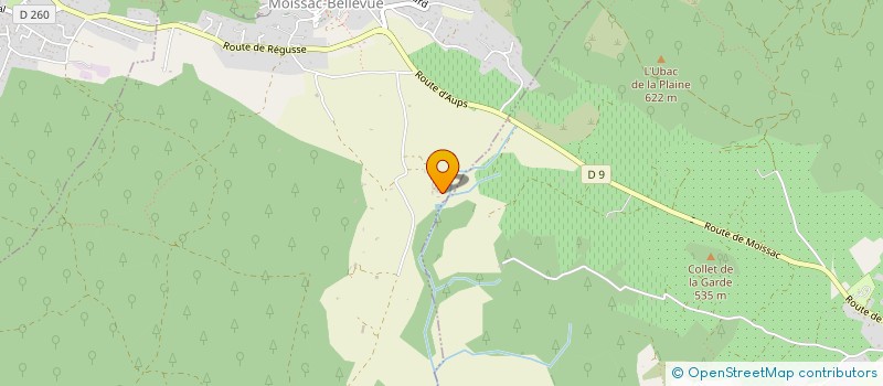 localisation de l'entreprise GFA LES TERRES LONGUES à MOISSAC-BELLEVUE