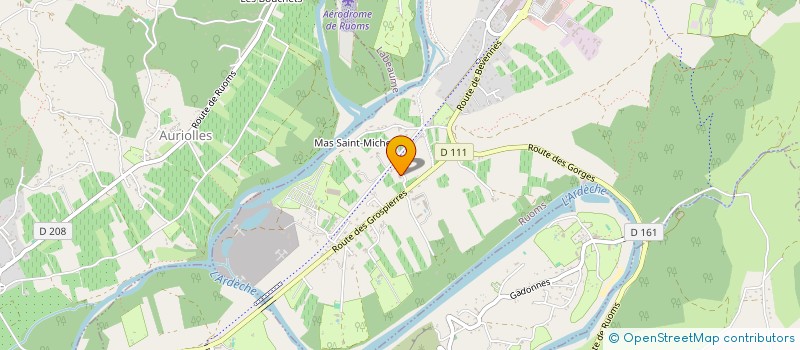 localisation de l'entreprise GFA LES TERRIERS à RUOMS