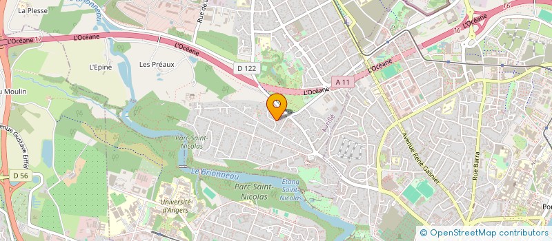 localisation de l'entreprise GFA LES TUILERIES SUD à AVRILLE