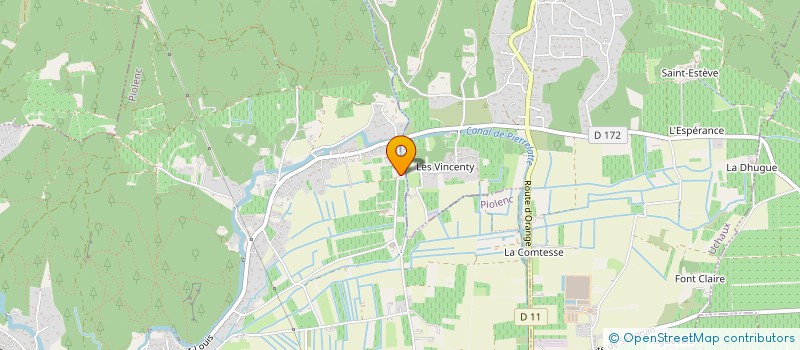 localisation de l'entreprise GFA LES VIGNES D'HIPPOLYTE  PIOLENC