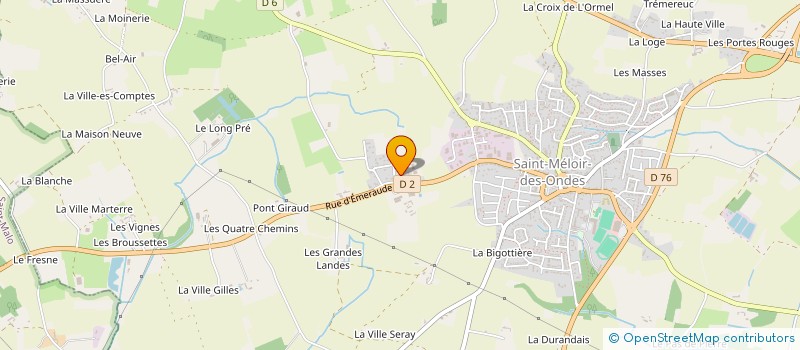 localisation de l'entreprise GFA LESNE FRERES  SAINT-MELOIR-DES-ONDES