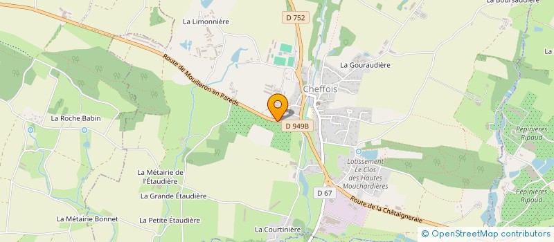 localisation de l'entreprise GFA LILAS  CHEFFOIS