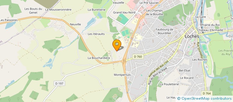 localisation de l'entreprise GFA LOCHESVES  LOCHES