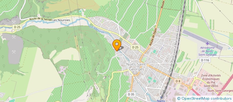 localisation de l'entreprise GFA LONGECOURTS ATHEES à NUITS-SAINT-GEORGES