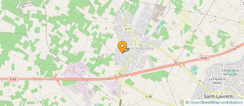 localisation de l'entreprise GFA LOU BOUSQUETS  SAINT-HIPPOLYTE